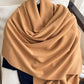 15 Colors Imitated Cashmere Solid Color Tasseled Scarf