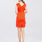 Trendy Pleated Rose Dress