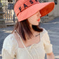 Leisure Letter Print Sun-Protection Empty Top Caps