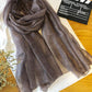 Silk Solid Vintage See-through Fashion Scarf