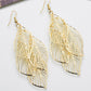 Stylish Silver&Gold Multi-Layer Leaf Hollow Earrings