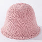 Thicken Wool-Blend Solid Bucket Hat