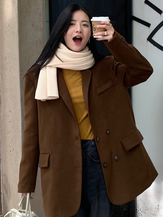 Stylish Simple 6 Colors Long Warm Wool Knitted Scarf