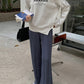 Stylish Selection Loose Wide Leg Solid Color Pants
