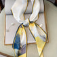 Original Striped&Plaid Print Hair Band&Silk Scarf