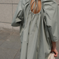 Vintage Loose Backless Shirt Top