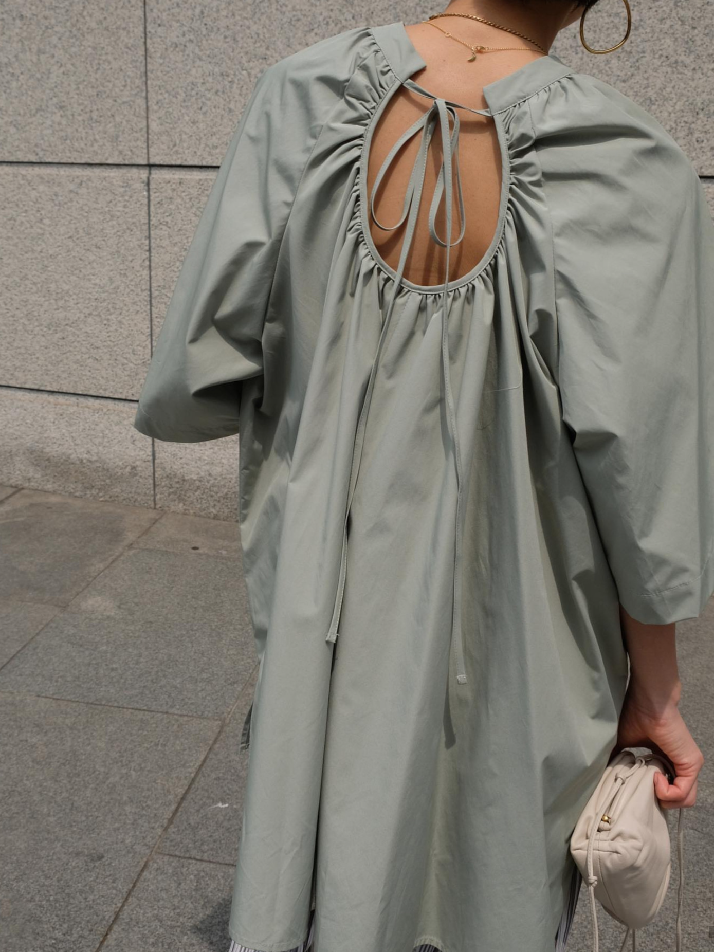 Vintage Loose Backless Shirt Top