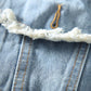 Retro Loose Hollow Hole Embroidered Denim Jacket