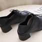 Retro Solid Color Chunky Heel PU High Heel Shoes