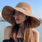 Casual Hollow Sun-Protection Large Wide Brim Bucket Hat