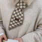 Urban Contrast Color Checkerboard Grid Keep Warm Scarf