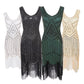 Plus Size Vintage Sequin Tassel Party Evening Dress Style 10