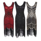 Plus Size Vintage Sequin Tassel Party Evening Dress Style 4