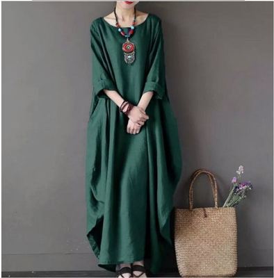 Loose Oversized Cotton Linen Dress