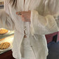 Lace Waist Bandage Long-sleeved Shirt Skirt Suit