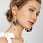Vintage New Semicircular Copper Wire Earring