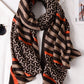 Stripe Print Warm Sun-Proof Silk Scarf