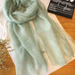 Silk Solid Vintage See-through Fashion Scarf