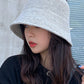 Simple Solid Color Wool Knitted Bucket Hat