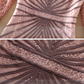 Pink Plus Size High Quality Half Sleeve Mesh Embroidery Dress