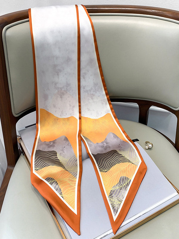 Original Oil Painting Printed Silk Scarf
