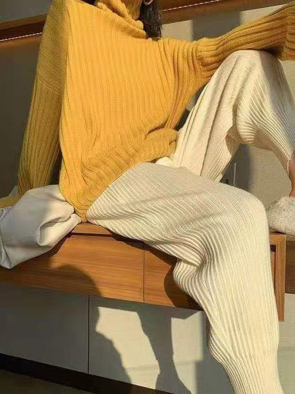 Urban High Waisted Harem Pants Solid Color Pants