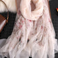 Artistic Retro Floral Printed Sun-Protection Silk Scarf