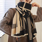 Vintage Keep Warm Striped Tasseled Shawl&Scarf
