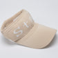 Solid Color Letter Print Breathable Sports Sun Protection Hat