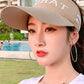 Leisure Letter Print Sun-Protection Empty Top Caps