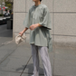 Vintage Loose Backless Shirt Top