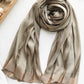 Contrast Colors Striped Light Maturity Silk Scarf&Shawl
