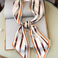 Original Striped&Plaid Print Hair Band&Silk Scarf