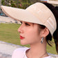 Leisure Letter Print Sun-Protection Empty Top Caps