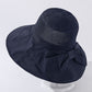 Stylish Knitting Bow-Embellished Sun-Protection Large Wide Brim Hat