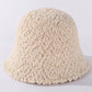 Thicken Wool-Blend Solid Bucket Hat