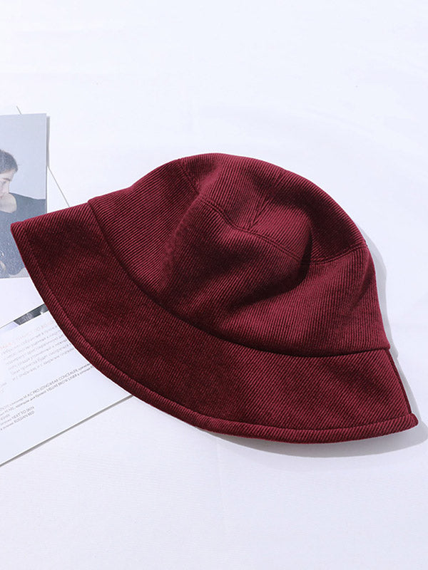 Casual 4 Colors Corduroy Fisherman Hat