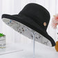 Stylish Reversible Floral Hollow Sun-Protection Large Wide Brim Hat