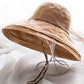 Original Solid Color Big Brim Beach Fisherman Hat