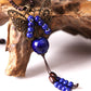 Vintage Handmade Ceramic Beads Alloy Butterfly Necklace
