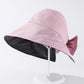 Casual Solid Color Bow-Embellished Sun Protection Hats