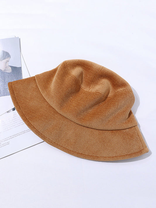 Casual 4 Colors Corduroy Fisherman Hat