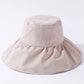 Casual Solid Color Sun-Protection Bucket Hat
