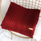 Stylish Solid Color Simple Warm Knitted Scarf
