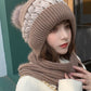 Casual Jacquard 7 Colors Scarf&Hat Set