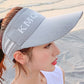 Leisure Letter Print Sun-Protection Empty Top Caps