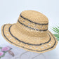 Sunscreen Contrast Colors Straw Woven Breathable Beach Hat