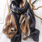 Vacation Boho Plaid Sunscreen Silk Scarf