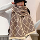 Stylish 8 Colors Rhombic Plaid Warm Knitted Scarf