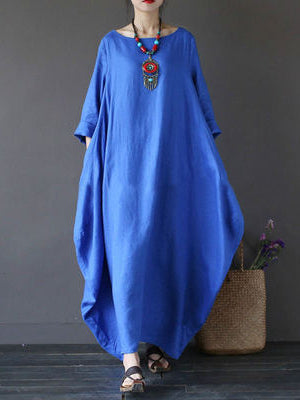 Loose Oversized Cotton Linen Dress